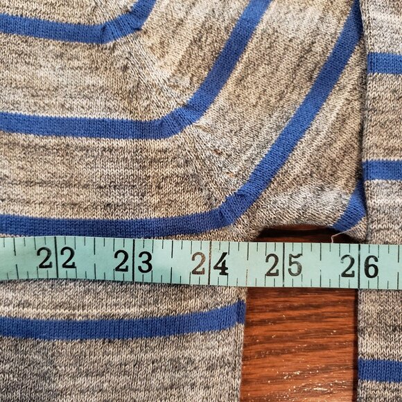 Men's PD & C Striped V-neck Sweater XL New - Picture 5 of 9